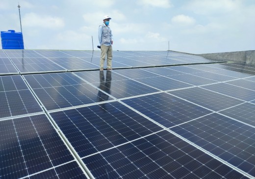 Lắp đặt hệ thống điện năng lượng mặt trời 25KW 3 pha tại Thị trấn LIM